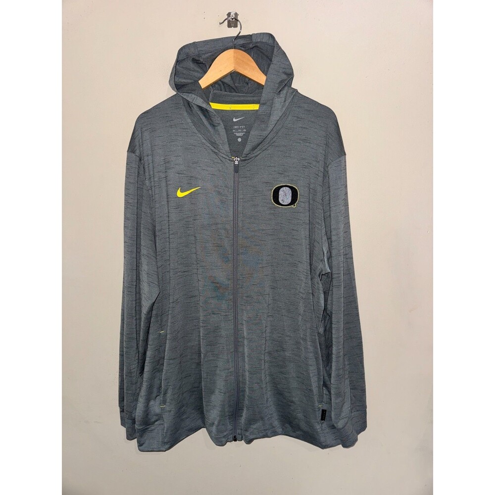 Men 2XL Nike Yoga Oregon Ducks Football Team Issue PE Dri-FIT Travel Hoodie NCAA